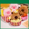 Joyful Capybara Plush Toy Ultra Soft Cuddly Animal For Couples And Snack Lovers In Adorable Designs
