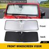 Front Window Windshield SunShade Heat Shield Visor for Jeep Wrangler TJ JK JL JT