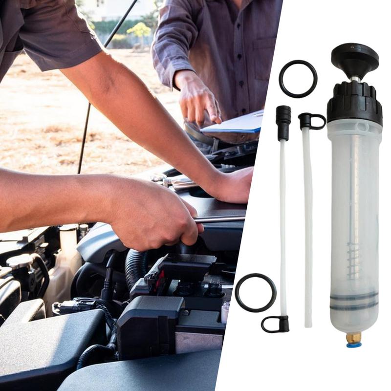 Fluid Extractor Automotive 500cc Brake Oil Suction Pump Extractor Anti-Leakage Manual Transfer Syringe For Pickups Trucks