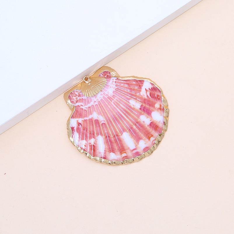 Electroplated Natural Shell Conch Scallop Pendant for DIY Necklace & Bracelet Jewelry