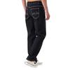 Men's Casual Small Straight Jeans Pants Fashion Wide Leg Pants Solid Color Jeans