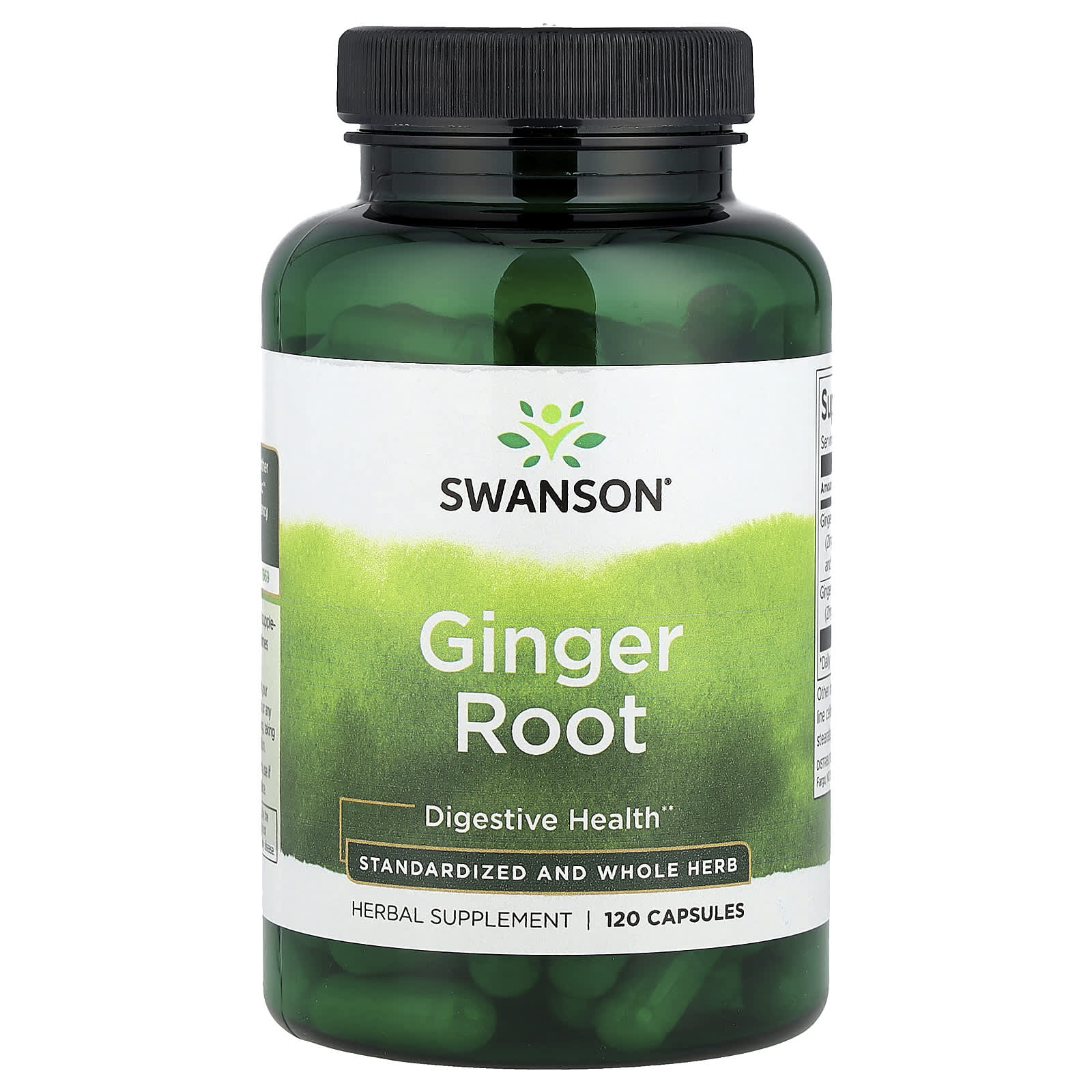 

Ginger Root, Standardized and Natural Herbs, 120 Capsules