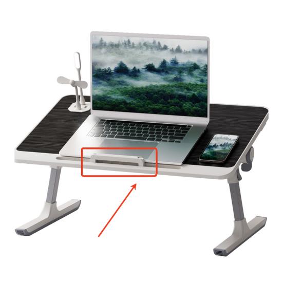 Laptop Bed Tray Table Height Angle Adjustable Laptop Bed Stand Portable Lap Desk with Foldable Legs
