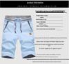 Men's Summer Slim Fit Linen Shorts: Korean Style, Casual, Mid-Length, Cotton Blend
