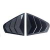 Kompatibel für Volkswagen Jetta MK6 2012 2013 2014 2015 2016 2017 2018 Auto Heckscheiben-Louver-Jalousie-Abdeckung Seitenlüftungs-Jalousie-Zieraufkleber(Kohle