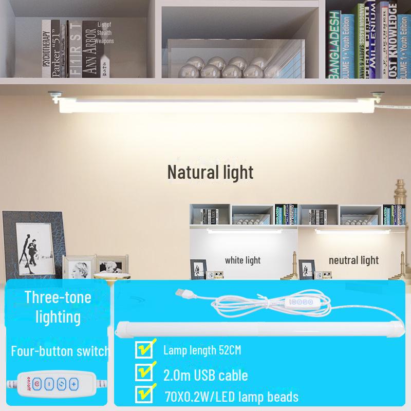 Magnetic LED Desk Lamp with USB Charging for Dorms, College, and Study