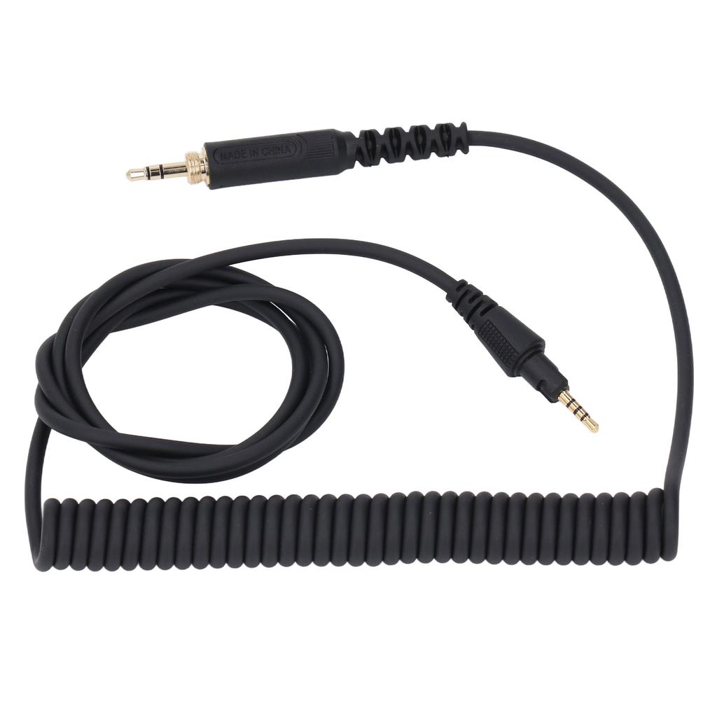 Headphone Sound Cable Long Spring Extension Sound Cable with 3.5mm Plug 6.3mm Adapter for DJ HDJ CUE1 HDJ CUE1BT HDJ X5