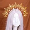 Antique Charm Metal Crowned Hairband For Women Comfortable Stylish Hairpiece For Weddings Event Daily Use