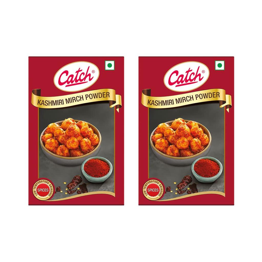 Catch Kashmiri Chilli Powder 100 g x Pack of 2 | Mild Red Chilli Spice for Rich Colour, Aroma and Authentic Indian Flavours