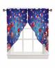 Valance Curtain Green Leaves Swag Kitchen Watercolor Botanical Living Room Bedroom Decorative Small Curtains Polyester With Rod Pocket Great Decor