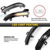 2x Switchback Amber LED Side Marker Mirror Light For 2012-2018 BMW 1' F20 F21