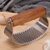 Garlic Press Rocker Manual Garlic Crusher with Peeler And Scraper Wide Handle Garlic Chopper Grinder for Home Kitchen Gadgets Tools
