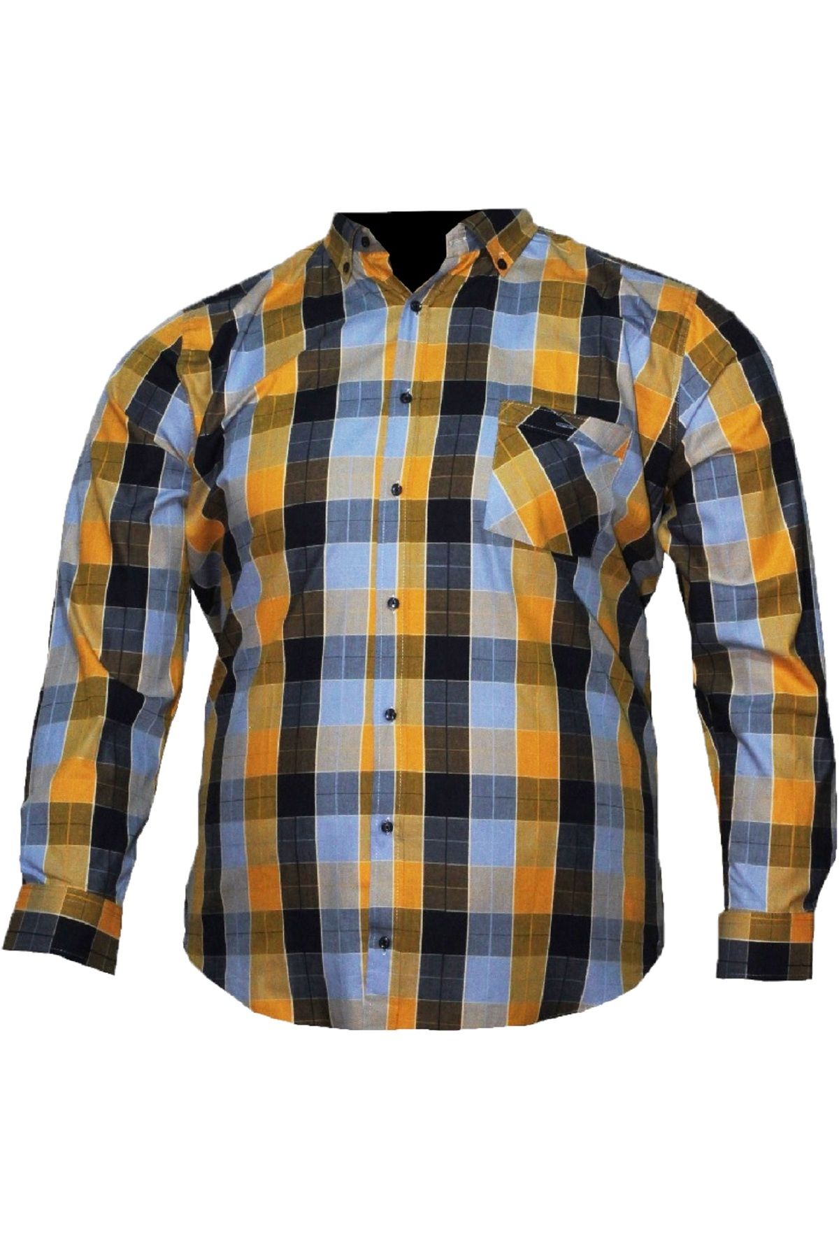 

Men s Plus Size Plus Size Shirt Plus Size Long Sleeve Plaid Shirt 2XL