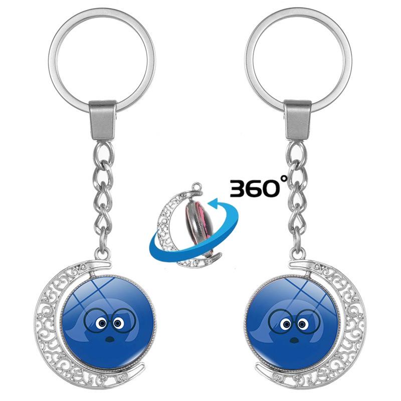 Inside Out 2 Pixar Keychain: Anger & Sadness Backpack Ornament