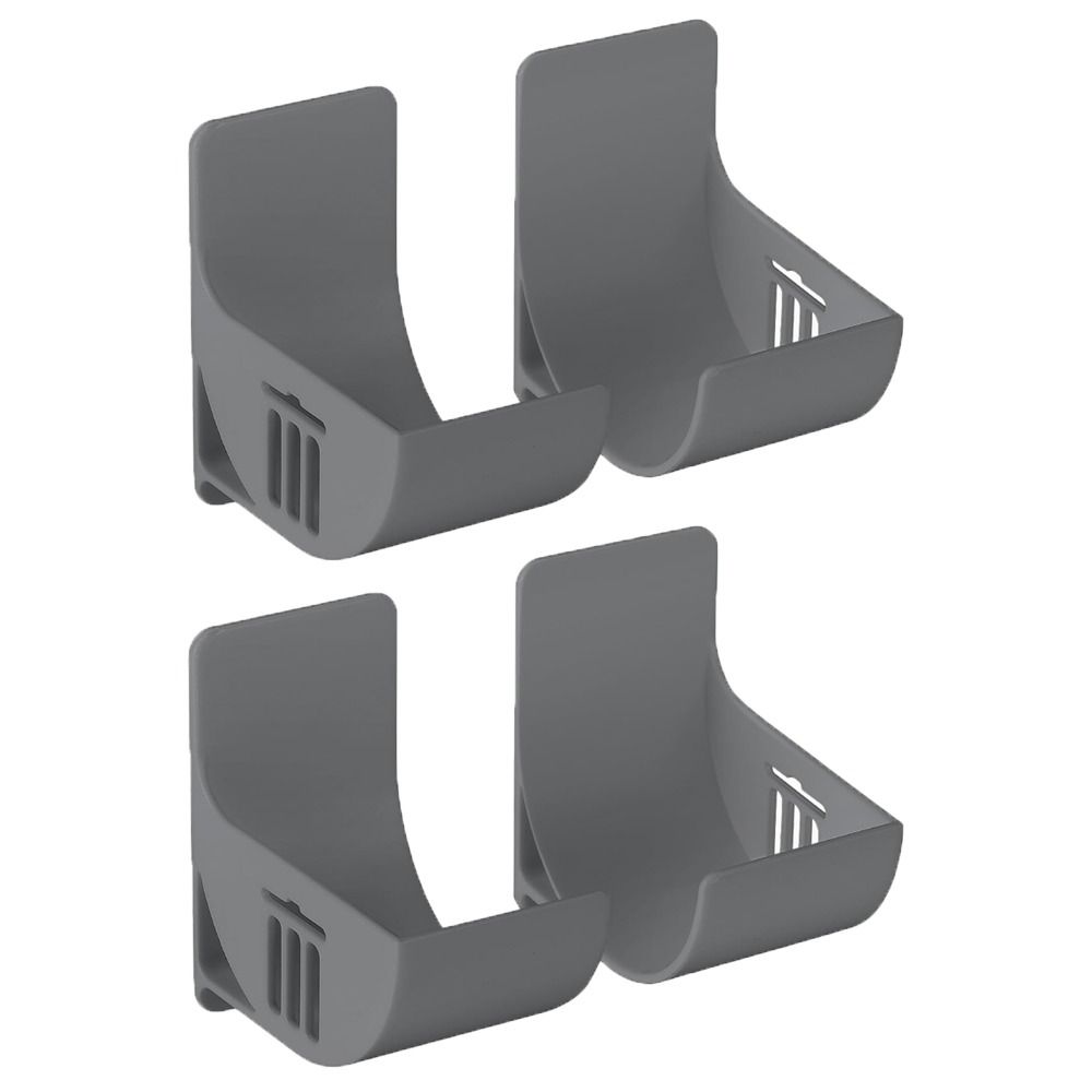 

4PCS Kitchen Shelf Garbage Bag Storage Box Home Freshness Film Roll Storage Rack сірий