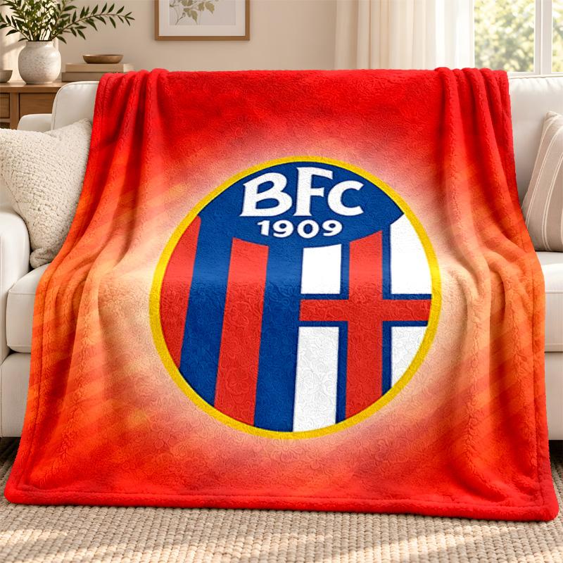 Bologna Football Club blanket Flannel Blanket Soft Cozy Plush Throw for Sofa Bed Lightweight Home Decoration Outdoor camping