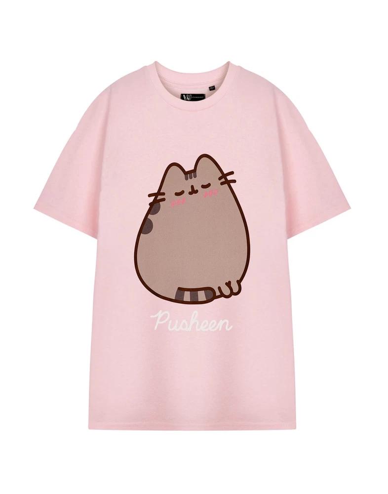 Pusheen Short Sleeved TShirt womens Pink Official Merch M