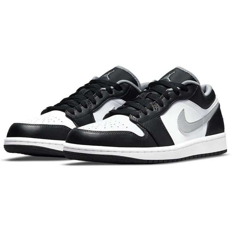 New JORDAN 1 Low Black White Grey 553558-040