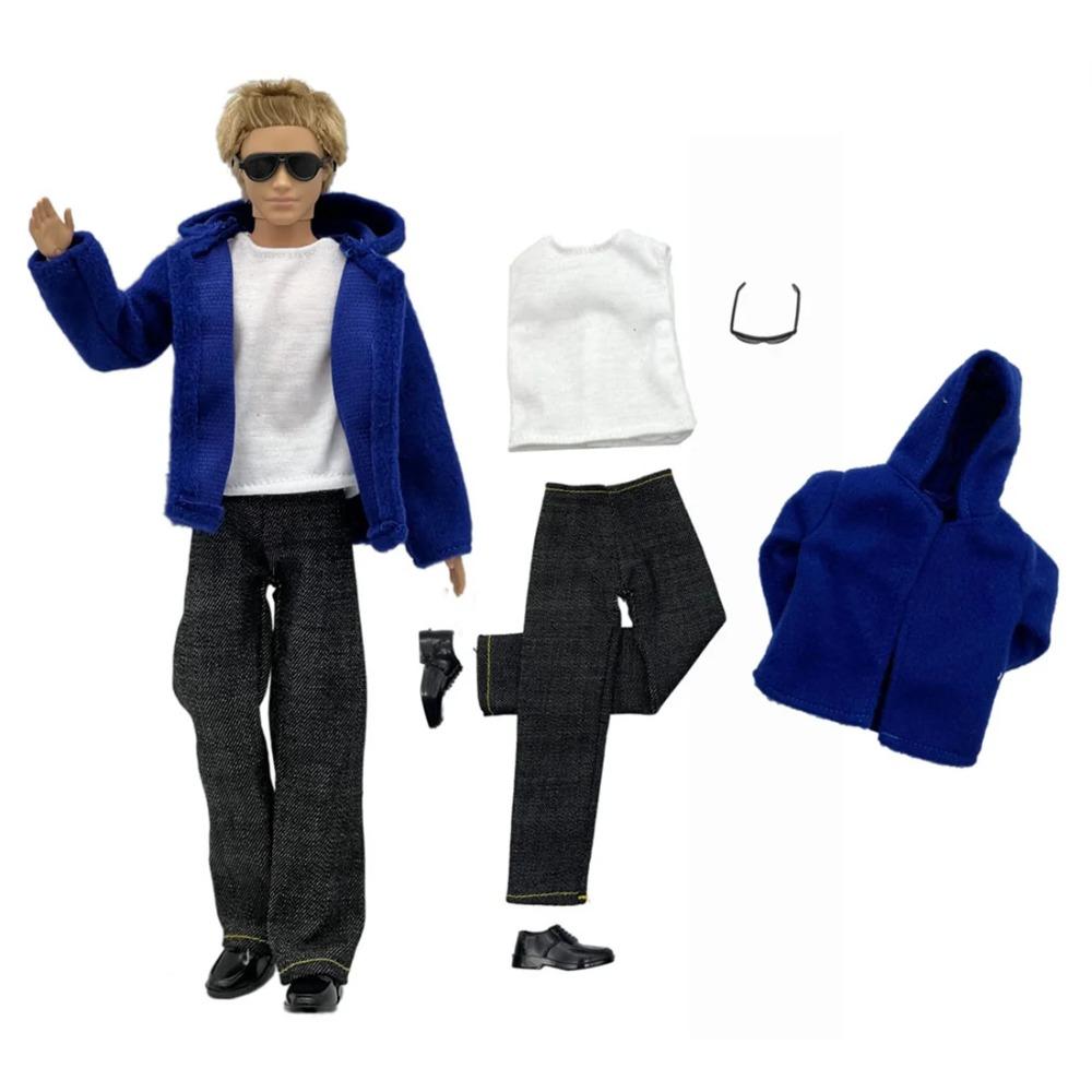 1 Set Ken Doek Handgemaakt Mooie Poppenaccessoires Casual Kleding Pak voor 30cm 12inch Ken Pop Pak Kinderen Cadeau