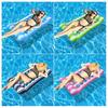 Inflatable Pool Float Mat with Hole Headrest Adults Size Foldable Floating Lounger Raft Summer Swimming Pool Party Beach Lake Essentials