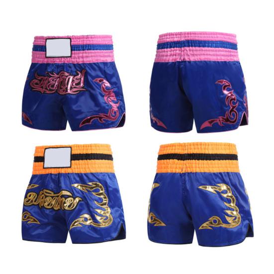 Muay Thai Boxshorts Kinder Erwachsene Damen Herren Training Kampf Kickboxen Hosen