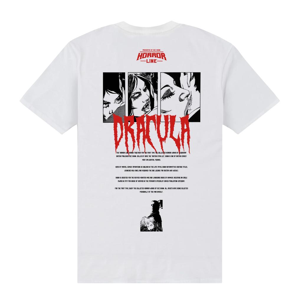 Horror Line Unisex Adult Dracula Bites T-Shirt