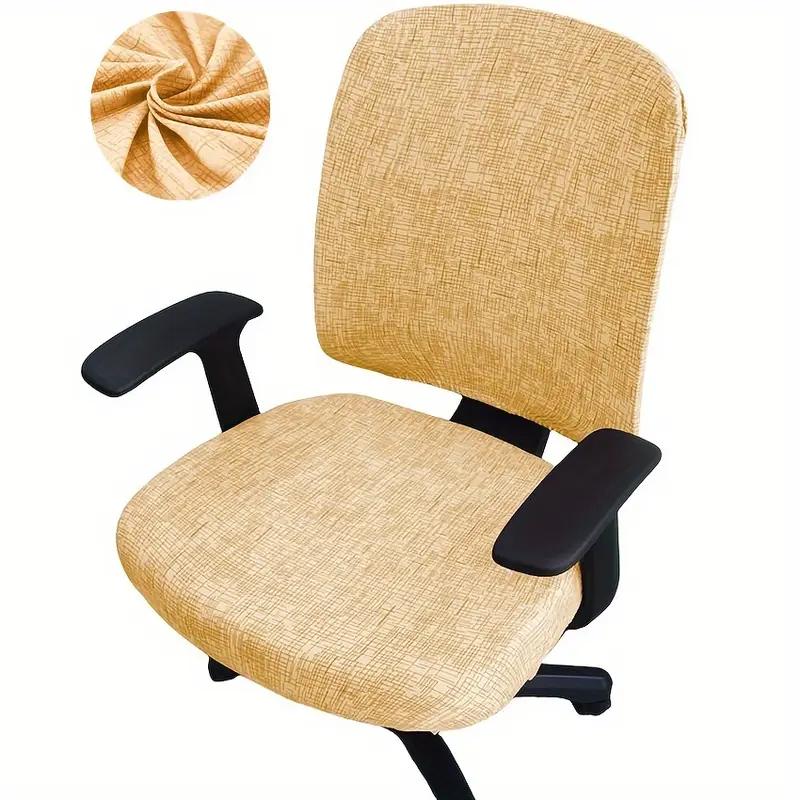 2Pcs/Set High Elastic Office Chair Covers Thicken Computer Spandex Split Seat Cover Armchair Cover Home Textile