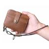 Leather Cowhide Badge Holder Leather Lanyard Work Card Holder Phone Neck Strap Wrist Neck Lanyard