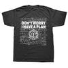 2025 Novelty Dungeon Dragon T Shirts Graphic Streetwear Short Sleeve I Have A Plan D20 Dice Role Playing Game DnD T-shirt Men