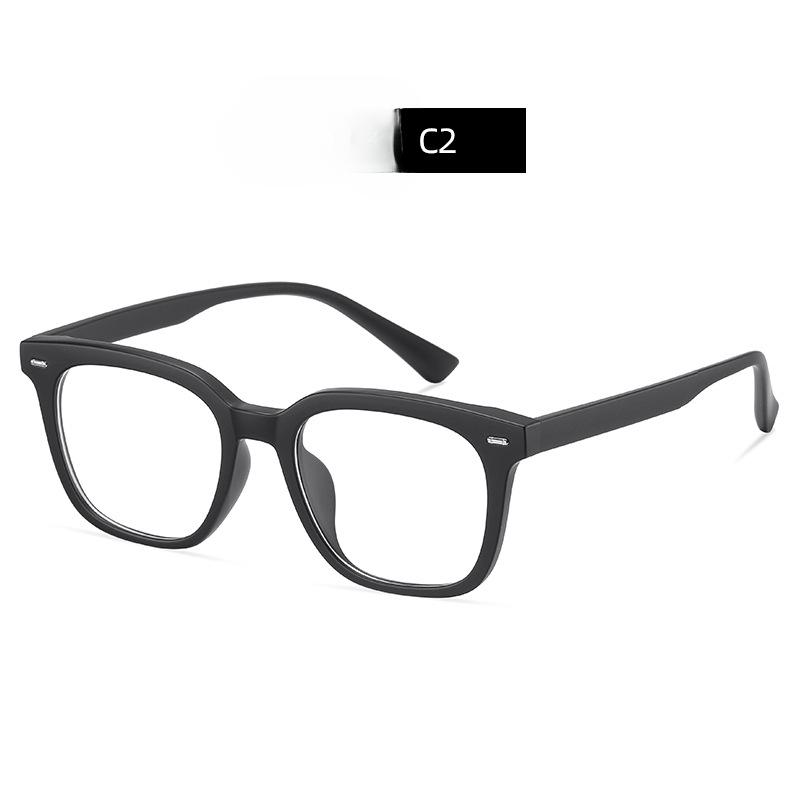 Retro Minimalist TR90 Full-frame Flat Mirror Korean Plain Thin Irregular Frame Anti-blue Optical Mirror