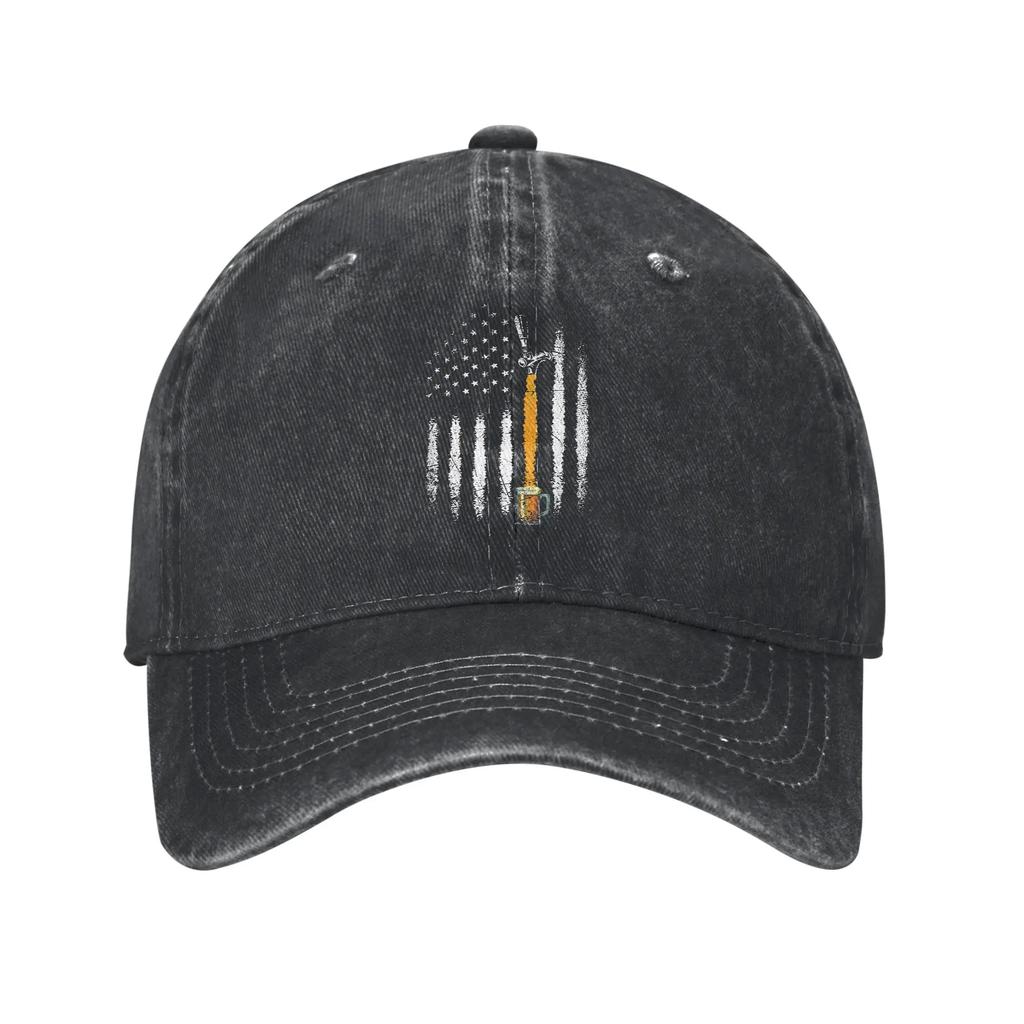 Retro Beer Oclock Baseball Caps Unisex Women Distressed Washed Headwear Outdoor All Seasons Travel Unstructured Soft Caps Hat