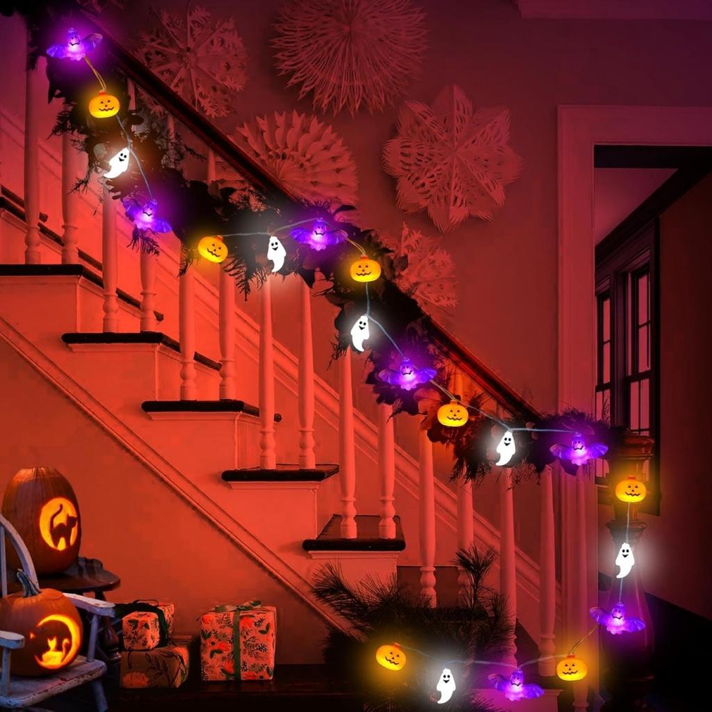 Xiaomi 1PC LED Halloween String Light Garden Horror Atmosphere Hanging Decorative Lamp Battery Powered For Halloween Theme Party Decor