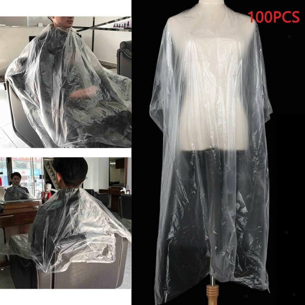 

Salon Gown Stylist Waterproof Perm Gyeing Tools Shawl Barber Capes Disposable Hair Cutting Cape 60X90cm
