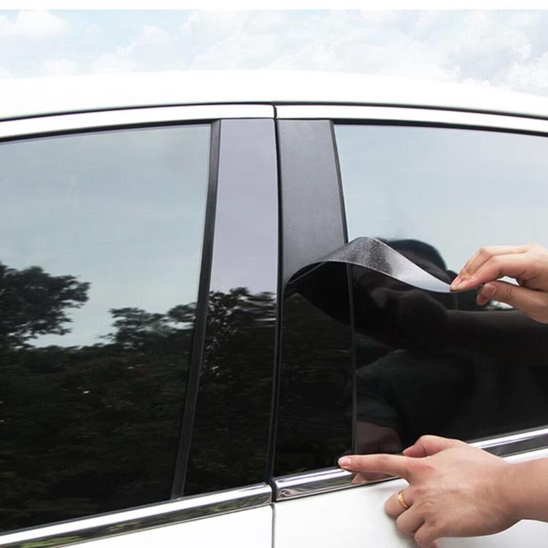 8 Pezzi Adatti Per Toyota Prius 2016 2017 2018 2019 2020 2021 2022 Nero Lucido Montante Posteriore Portiera Decorazione Colonna Finestrino Copertura Trim BC