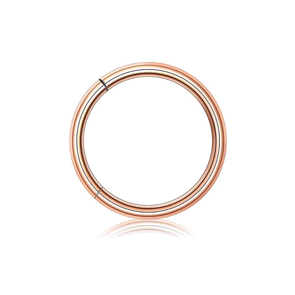 WKOUD 16G Surgical Steel Septum Piercing Nose Hoop Clicker Ring Lip Labret Conch Helix Cartilage Daith Earring Hoop Jewelry