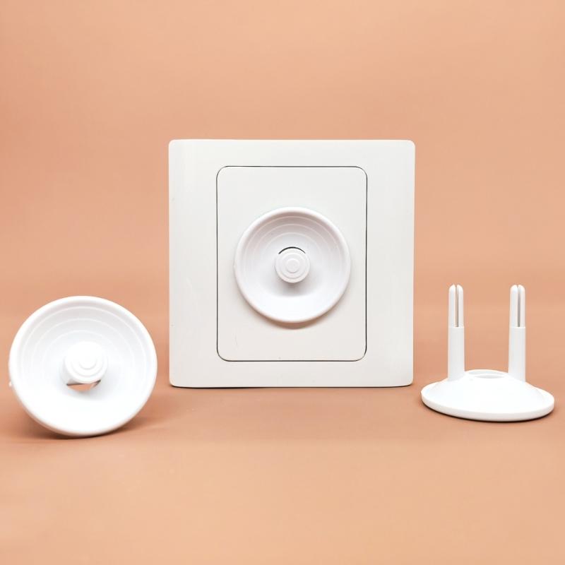Pack of 10pcs European Safe Child Outlet Protector Shock Prevention Wall Socket Cover for Toddler Safety Home White