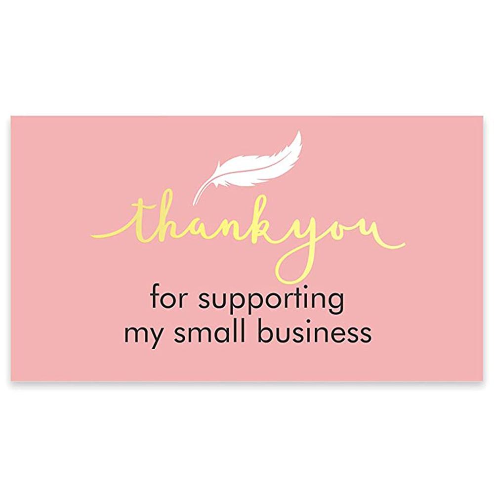 10-30pcs Thank You For Your Order Card Custom Write Your Business Card Small Business Gift Decoration Label Goods Follow Card