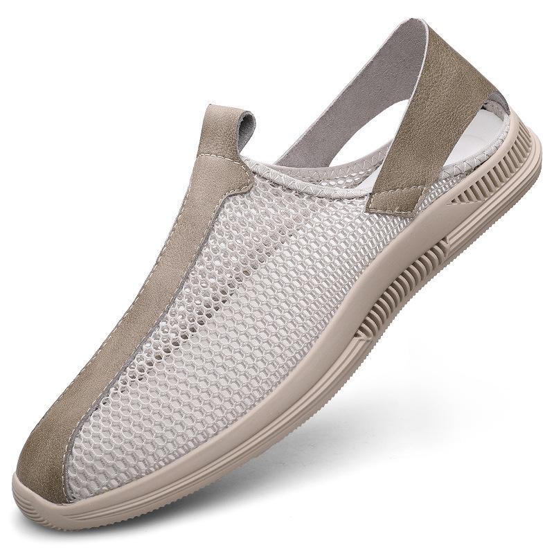 Men's Breathable Mesh Slip-On Casual Shoes, Soft Sole, Large Sizes