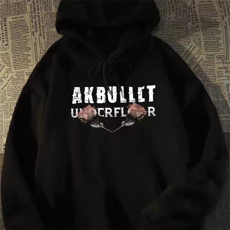 Men's Hooded Sweatshirt New Rock No Brand Y2k Clothes Korean Style Pastel Color Welcome Deal Cotton Tops Funny Skull Male Hoodie