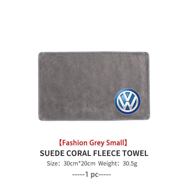 Super Absorbent Car Drying Towel Coral Velvet Cleaning Cloth For Volkswagen VW Scirocco Passat Polo B5 B6 B7 CC Tiguan Sharan