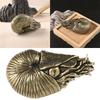Metal Animal Figurines Naurilus Statues Shelf Decors Accent Naurilus Decorative Objects Table Centerpieces Home Decors