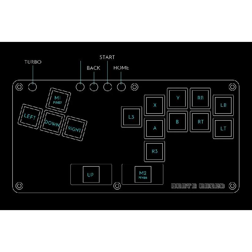 Haute42- COSMOX Mini Stickless Arcade Controller Fightstick Hitbox for PC /Ps3/ Ps4 /Switch arcade joystick fight sticks ps4