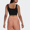 Adidas Originals Adicolor Corset Top Casual Breathable Yoga Fitness Vest Women tops Black H43938