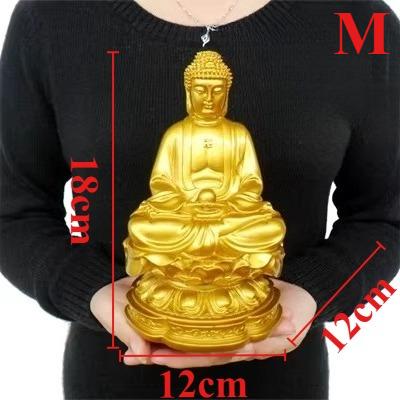 Resin Buddha Statue Chinese Resin Handicrafts Feng Shui Buddha Statue Ornament Home Decoration Office Buddha Statue Decoration