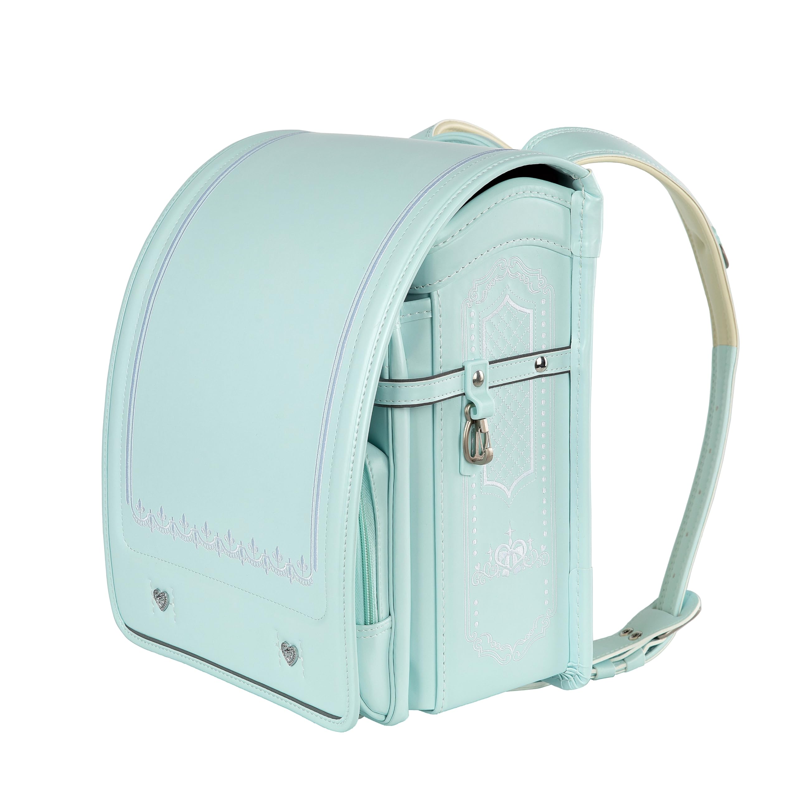 

Lumina Schoolbag for with Large Fits A4 Premium Synthetic Automatic Schoolbag Girls, Lightweight, Cover, Capacity, Files, Cute, Waterproof, зелёный