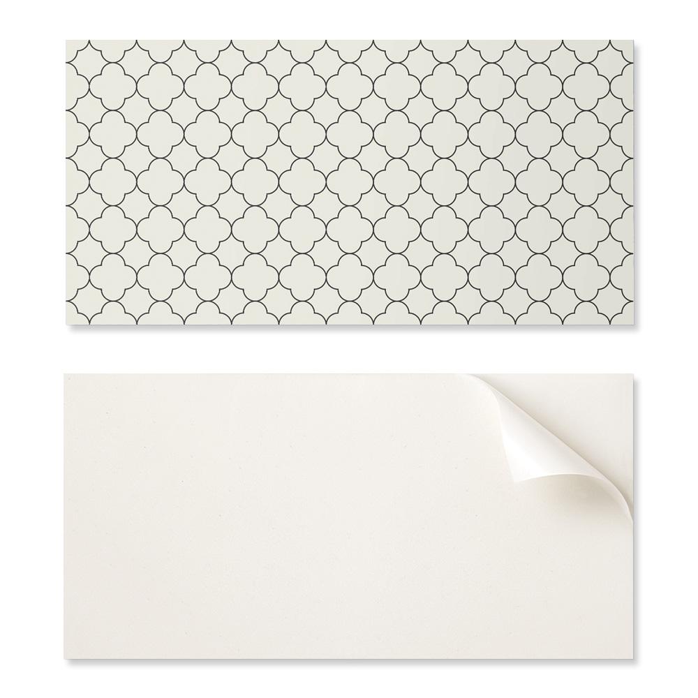 Self-Adhesive Vinyl Wall Decoration 120x60 cm Floral Pattern in a Mesh