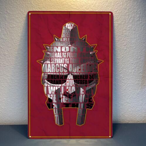 

Gladiator Helmet Movie Metal Poster Collectable Tin Sign Size 20x30cm aluminum aluminum 20x30cm