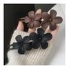 AUTAKI Hair Clip, Set of 3, Flower Shape Hair Clip, Matte, Flower Motif, Securely Holds, Large, Ladies, Simple, Stylish, Korean Style, Cute, Elegant,
