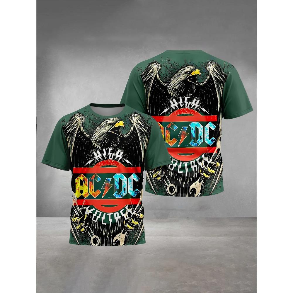 3D Tisk Oblečení Pánské Outdoorové Oblečení pro Rockovou Kapelu A-ACDC
