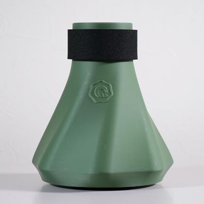 Hornübung und Perfekt für Zuhause Verbessertes Spielgefühl und von BRASS DESIGN Olive "QooMute" Dämpfer, Stumm, Leicht, Leise, Verwendung, Ton, (Farbe